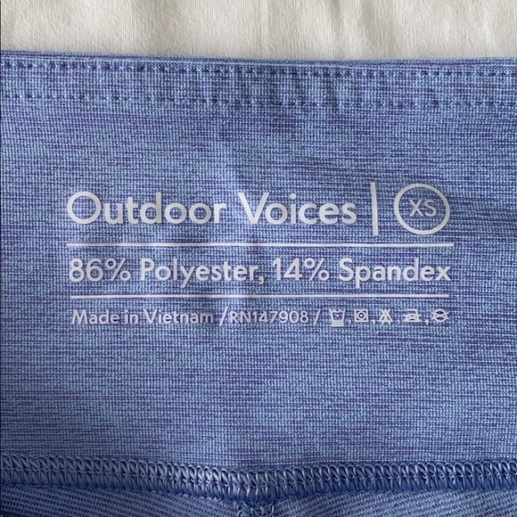 NWT Outdoor Voices 3/4 Warmup Legging Lilac - Picture 3 of 6